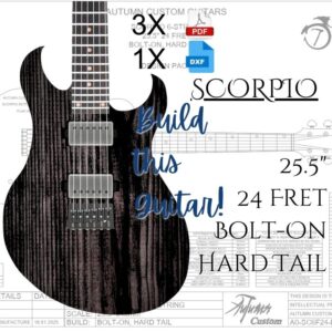 Scorpio 6 String 25.5" 24 Fret Bolt-on Hard Tail